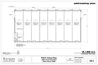 2343 E Queen Creek, Gilbert, AZ for lease Floor Plan- Image 2 of 3