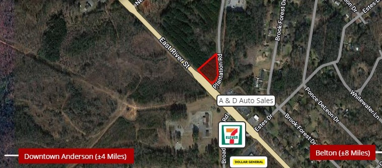 Belton Highway at Plantation Rd, Anderson, SC for sale Building Photo- Image 1 of 2