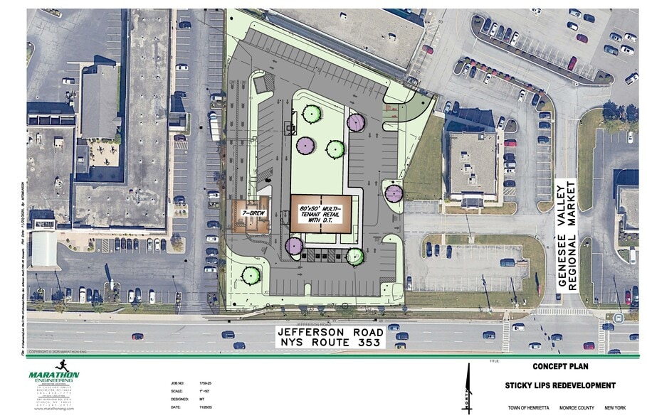 830 Jefferson Rd, Rochester, NY for lease - Site Plan - Image 1 of 4