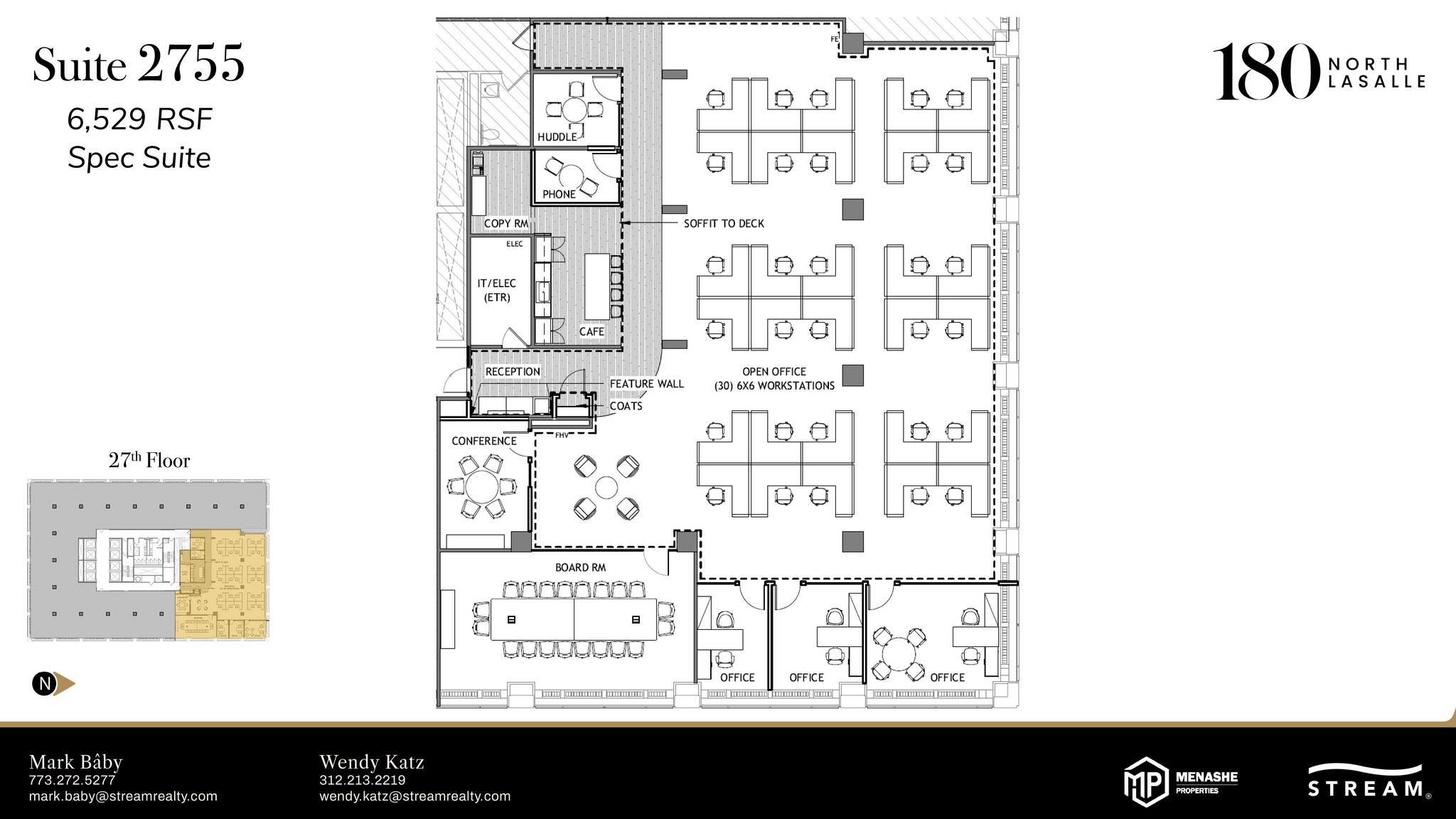 180 N LaSalle St, Chicago, IL for lease Floor Plan- Image 1 of 2