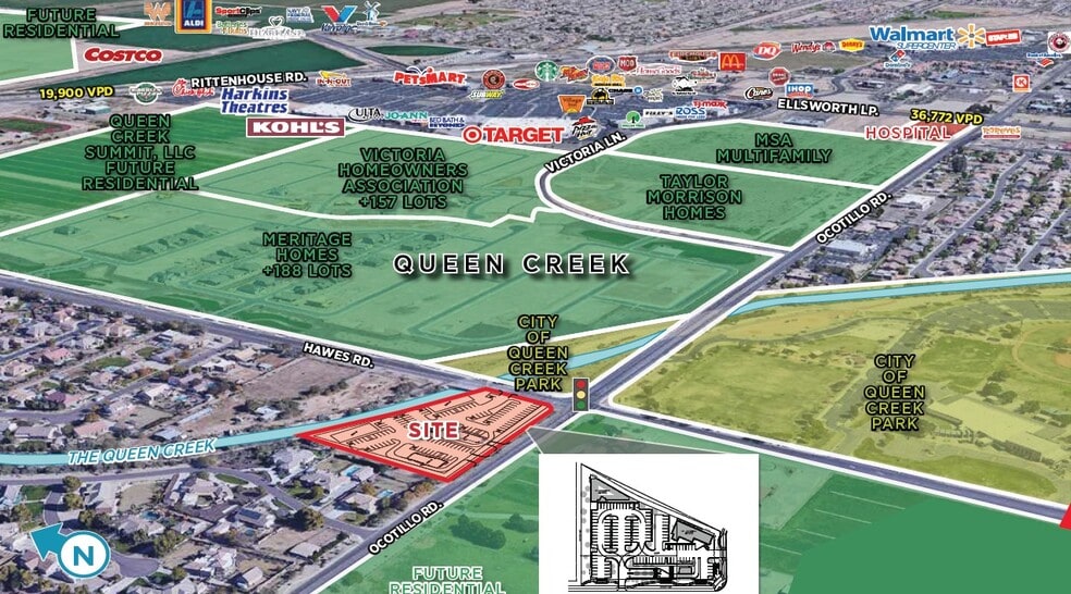 NWC Ocotillo & Hawes Rd, Queen Creek, AZ for sale - Building Photo - Image 1 of 2