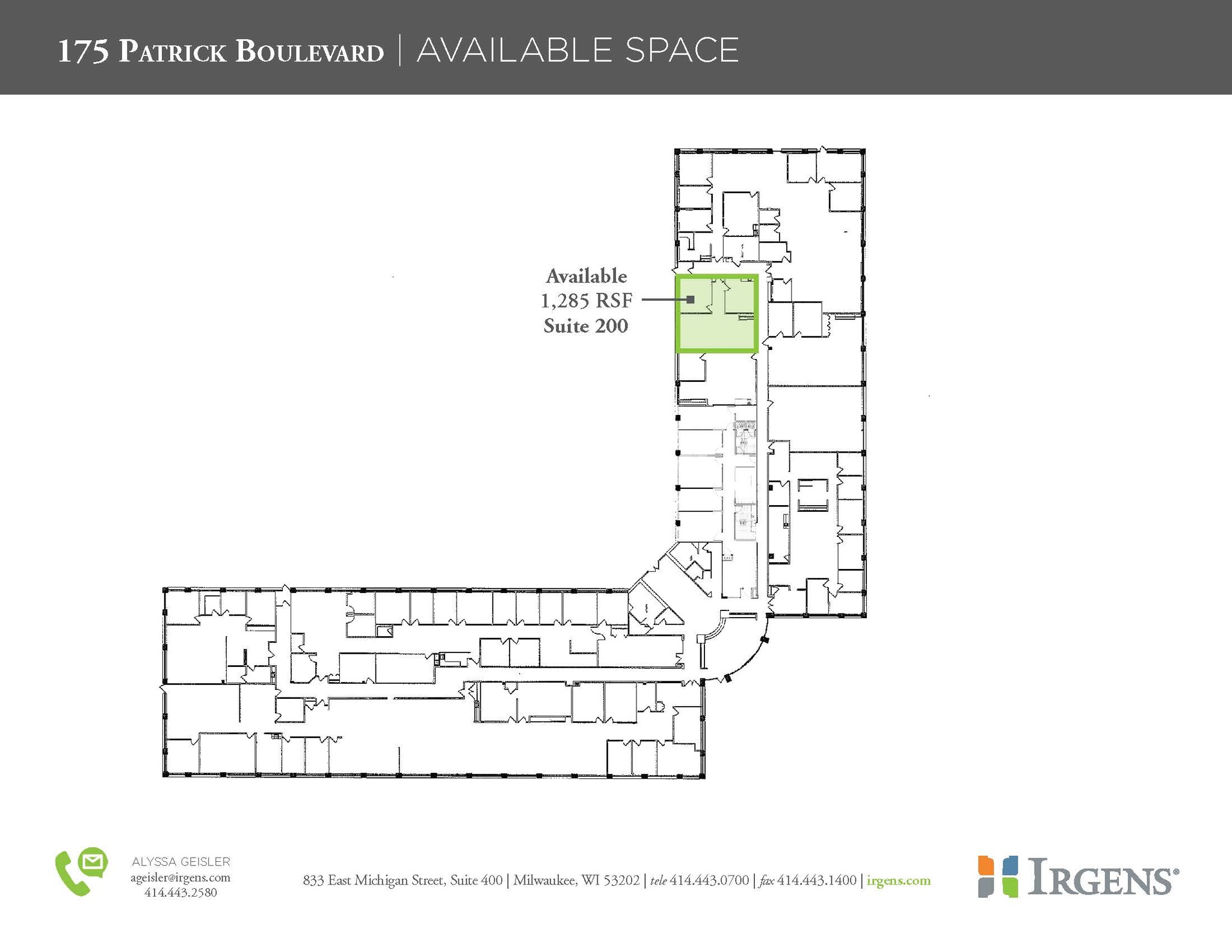 175 N Patrick Blvd, Brookfield, WI for lease Floor Plan- Image 1 of 4