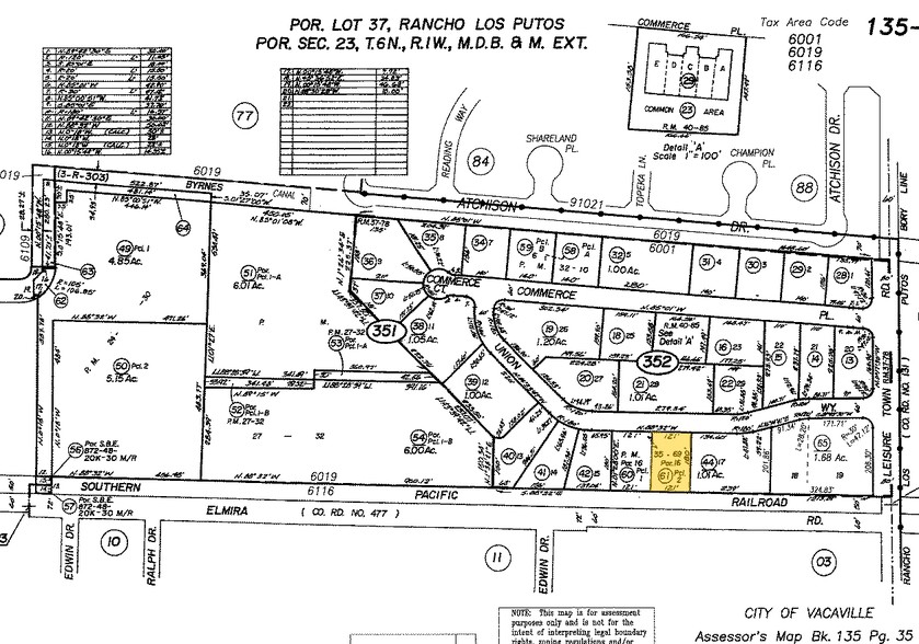 40 Union Way, Vacaville, CA for lease - Plat Map - Image 2 of 25