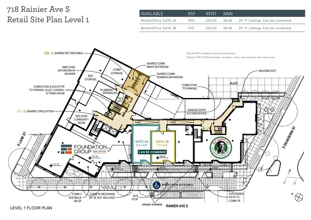 718 Rainier Ave S, Seattle, WA for lease Floor Plan- Image 1 of 1