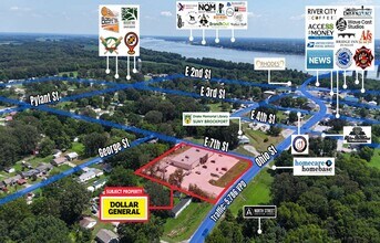 704 Ohio St, Brookport, IL - AERIAL  map view - Image1