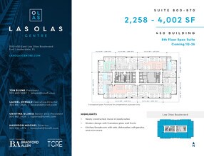 450 E Las Olas Blvd, Fort Lauderdale, FL for lease Floor Plan- Image 2 of 2