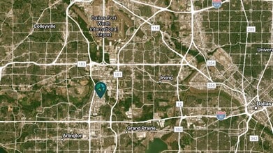 1202 Avenue T, Grand Prairie, TX - AERIAL map view