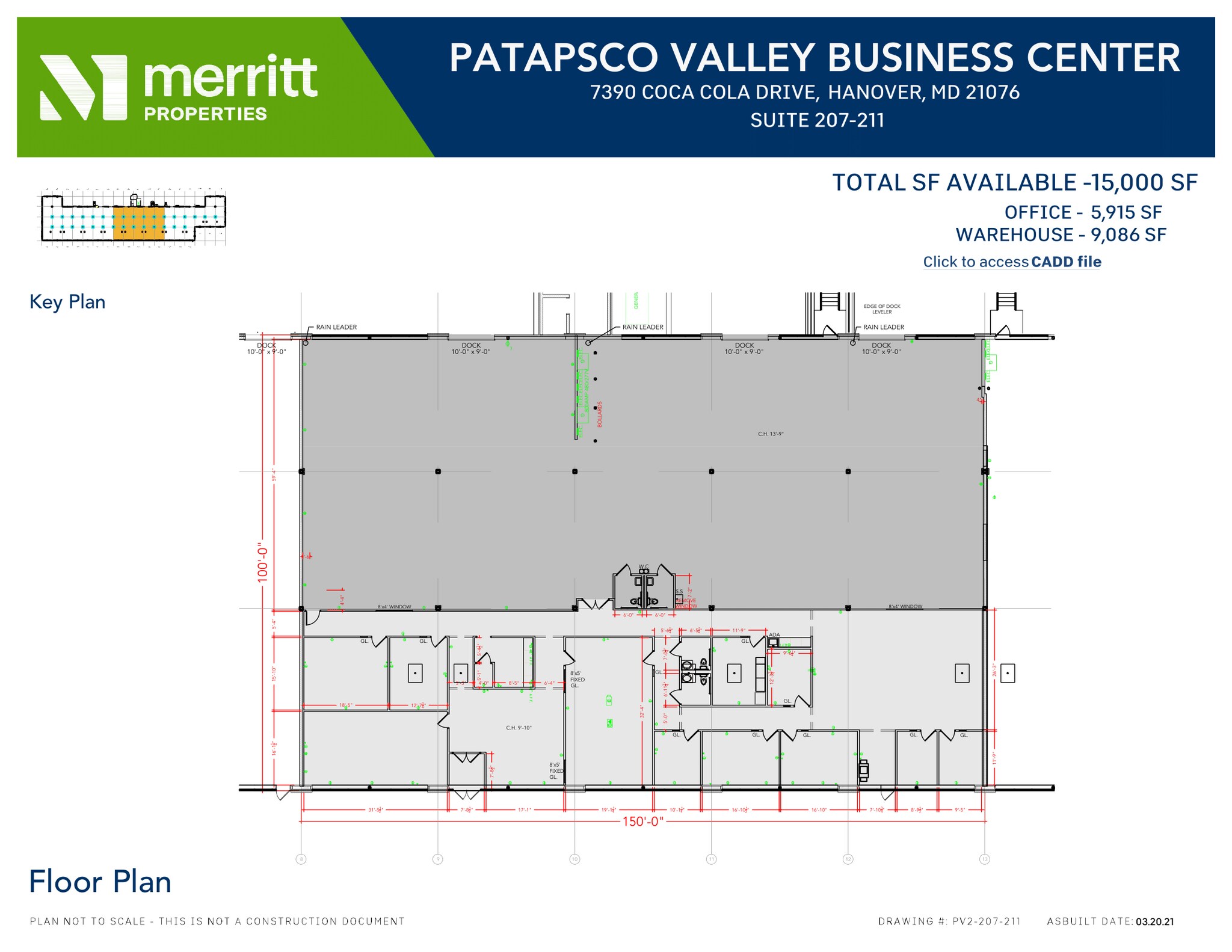 7380 E Coca Cola Dr, Hanover, MD for lease Floor Plan- Image 1 of 1