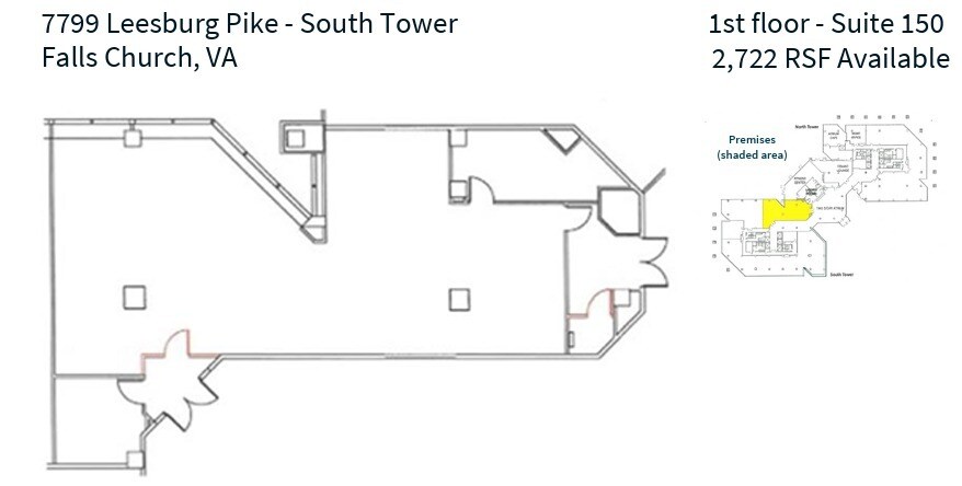 7799 Leesburg Pike, Falls Church, VA for lease Floor Plan- Image 1 of 1