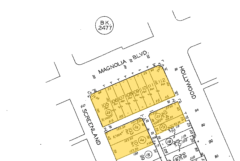 935 N Hollywood Way, Burbank, CA for sale - Plat Map - Image 1 of 1