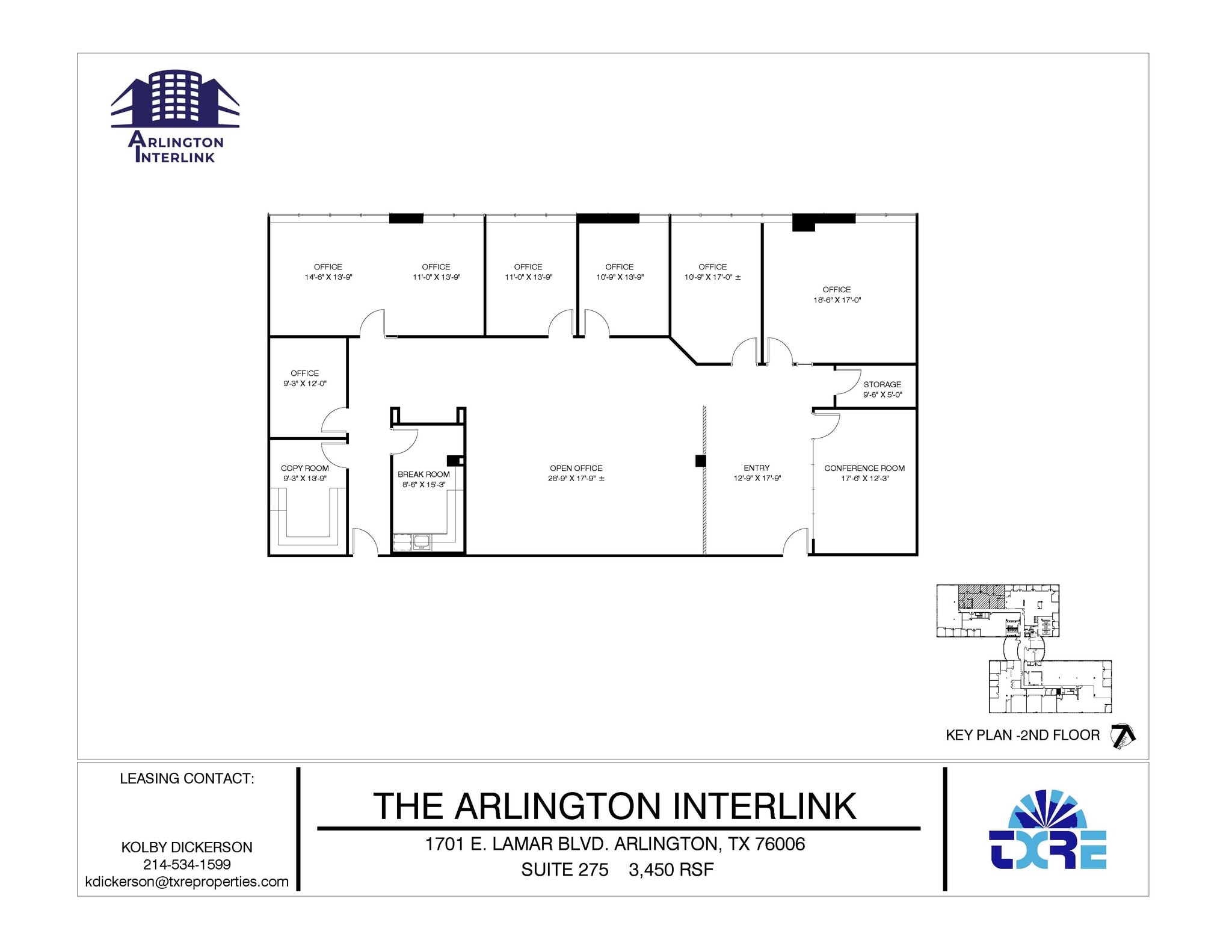 1701 E Lamar Blvd, Arlington, TX for lease Floor Plan- Image 1 of 1