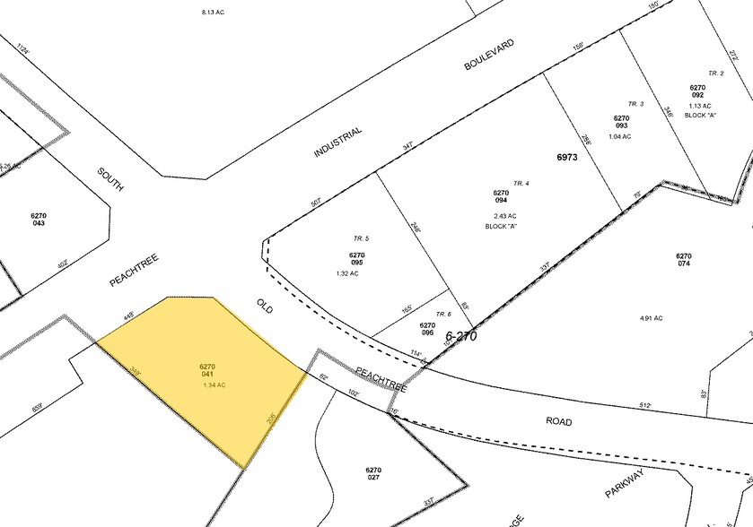 4900 S Old Peachtree Rd, Norcross, GA for lease - Plat Map - Image 2 of 7