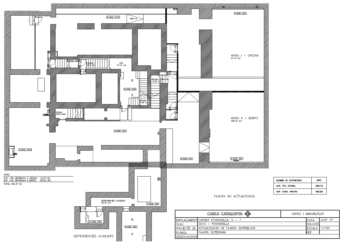 Carrer de Fontanella, 7, Barcelona, Barcelona for lease Typical Floor Plan- Image 1 of 2