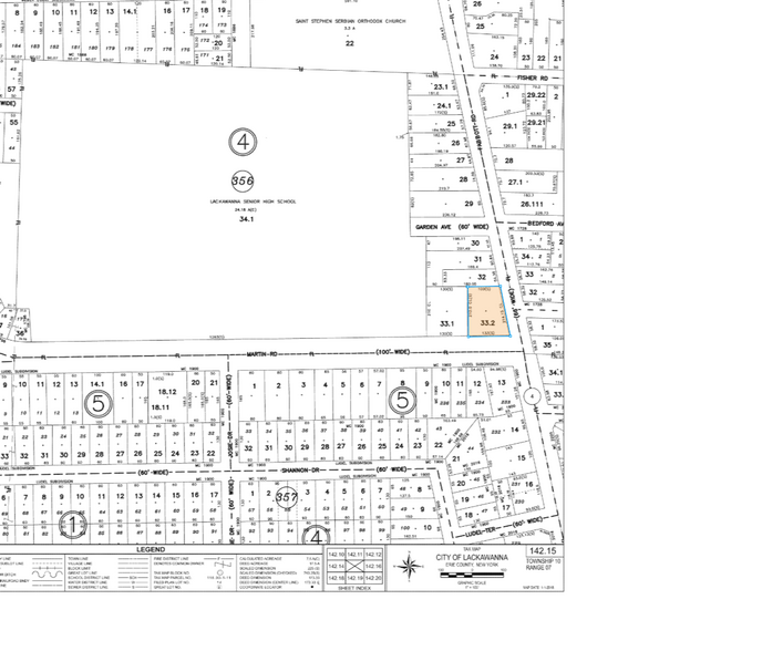 1769 Abbott Rd, Lackawanna, NY for sale - Plat Map - Image 1 of 1
