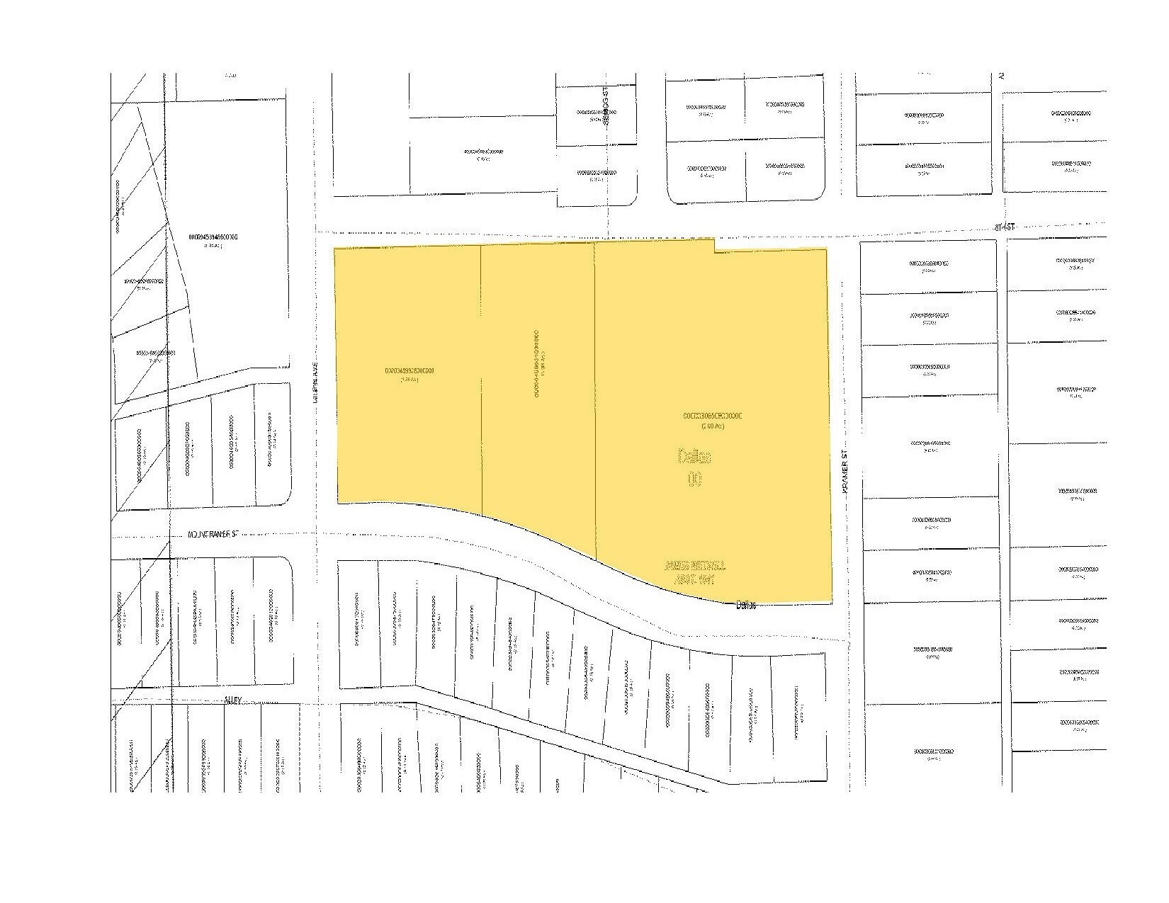 3706 W 8th St, Dallas, TX for sale Plat Map- Image 1 of 1