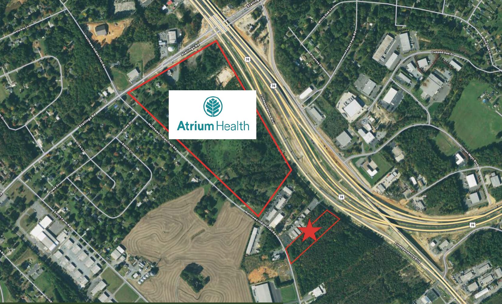 Matthews Indian Trail Rd, Indian Trail, NC 28079 2.87 acres, Office