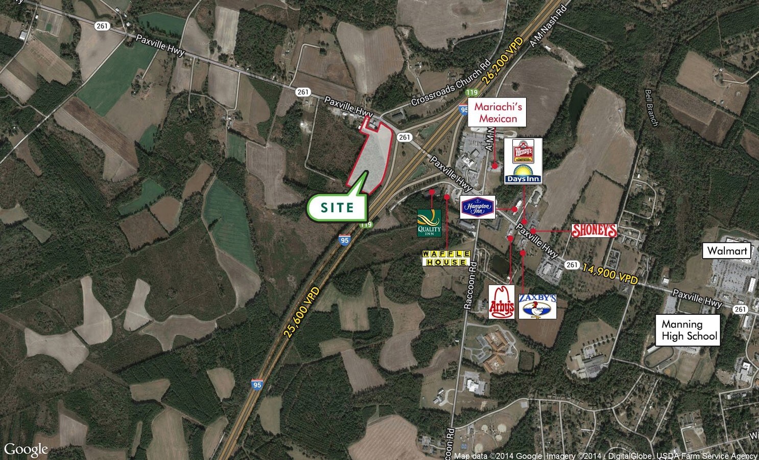 I95 & Paxville Hwy, Manning, SC 29102