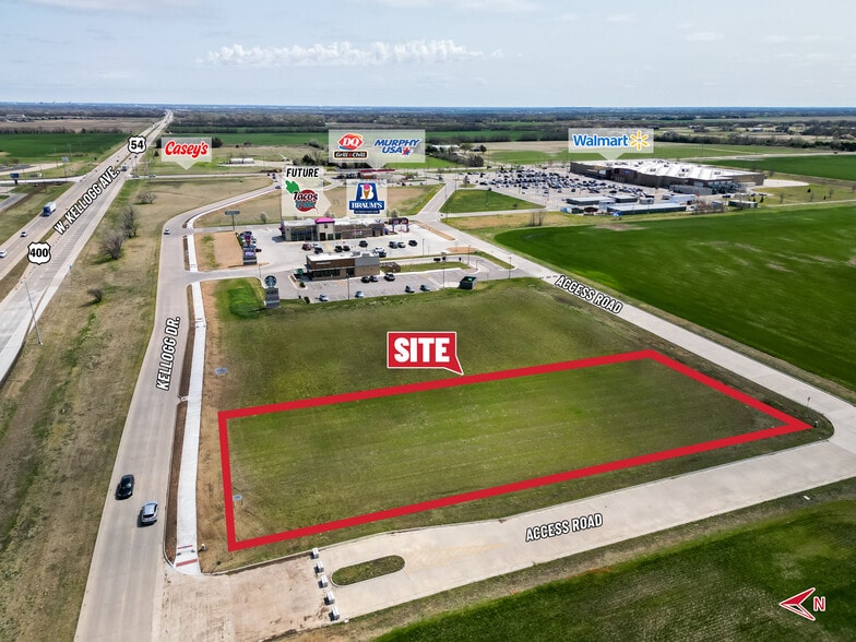 Kellogg & 183rd St. SW/C, Goddard, KS for sale - Aerial - Image 2 of 4