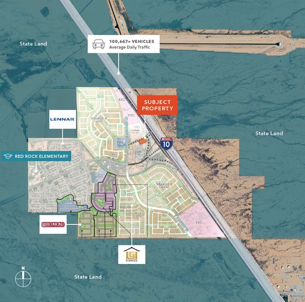 22593 E Sasco Rd, Red Rock, AZ for sale - Aerial - Image 1 of 3