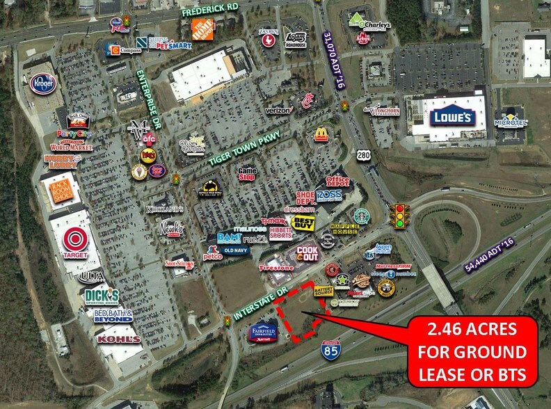 Interstate Dr, Opelika, AL 36801 Last TigerTown Outparcels