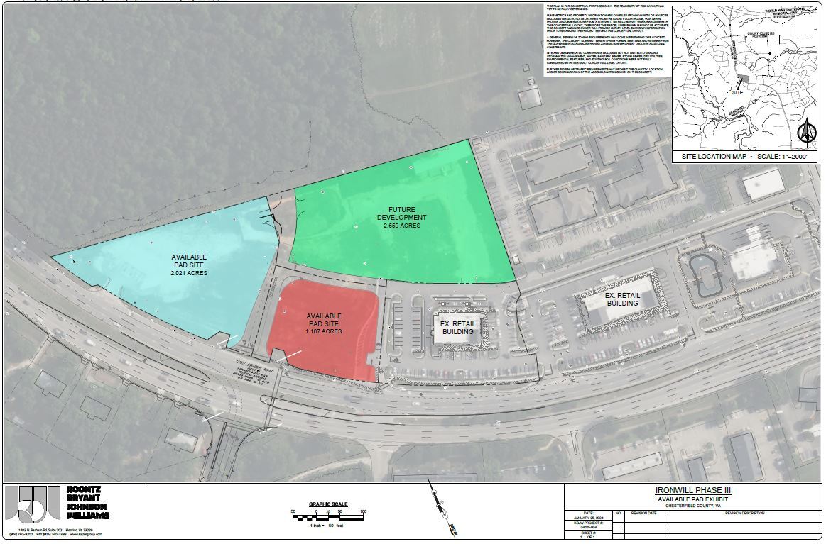 9801 Iron Bridge Rd, Chesterfield, VA for lease Plat Map- Image 1 of 5