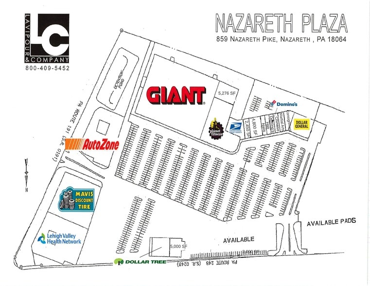 859 Nazareth Pike, Nazareth, PA for lease - Site Plan - Image 2 of 2