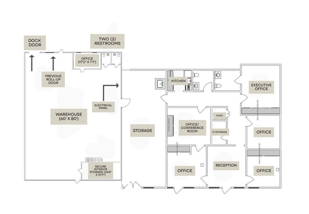 4317 Pleasant Valley Rd, Raleigh, NC for lease Floor Plan- Image 1 of 4
