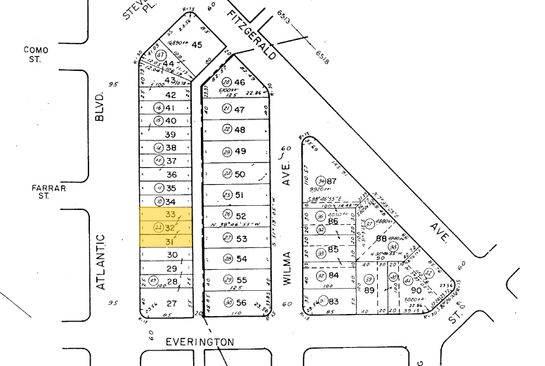 2128 S Atlantic Blvd, Commerce, CA for sale Plat Map- Image 1 of 1