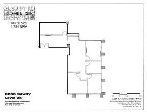 6200 Savoy Dr, Houston, TX for lease Floor Plan- Image 1 of 1