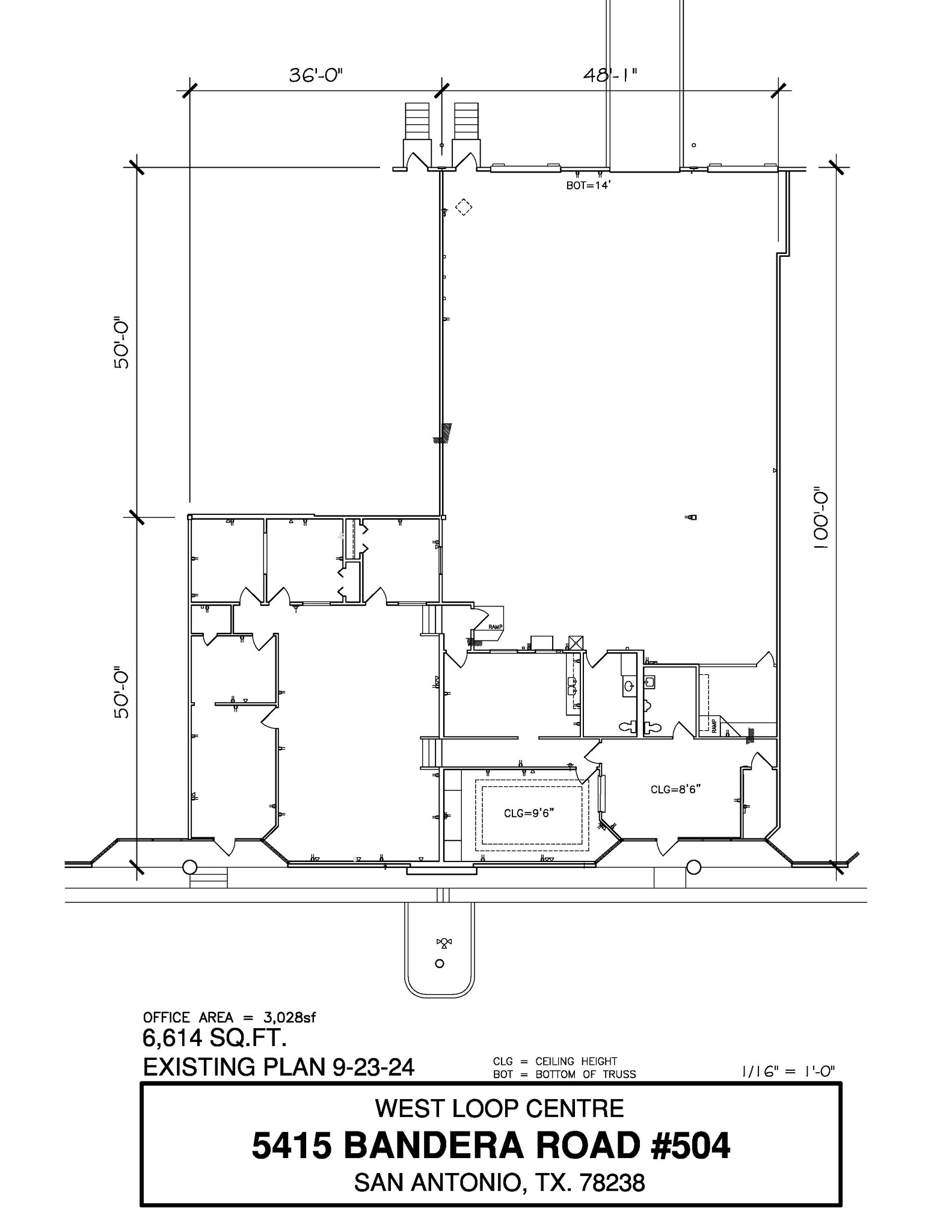 5407-5419 Bandera Rd, San Antonio, TX for lease Floor Plan- Image 1 of 1