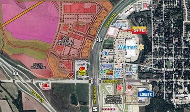 NWQ US-67 & Main Street, Midlothian, TX - Aerial map view - Image1