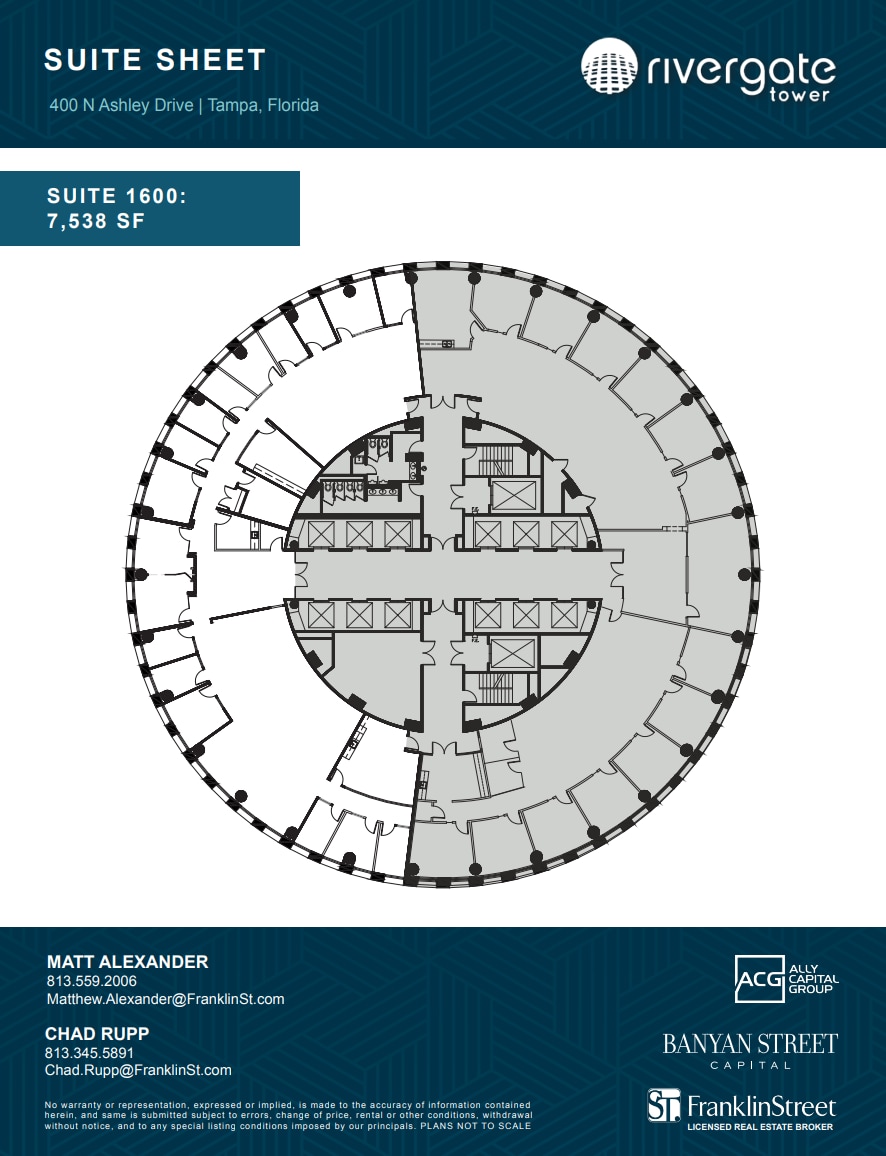 400 N Ashley Dr, Tampa, FL for lease Floor Plan- Image 1 of 1