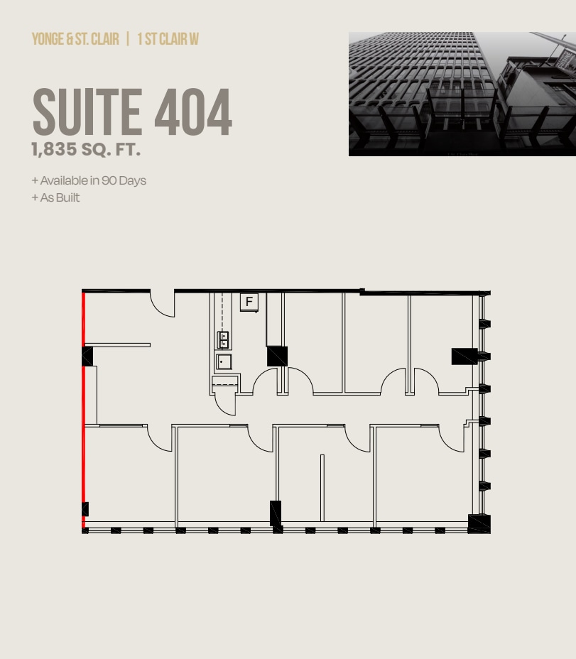 1 St Clair Ave W, Toronto, ON for lease Floor Plan- Image 1 of 1
