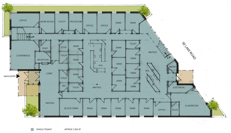 6564 SE Lake Rd, Milwaukie, OR for sale - Floor Plan - Image 3 of 5