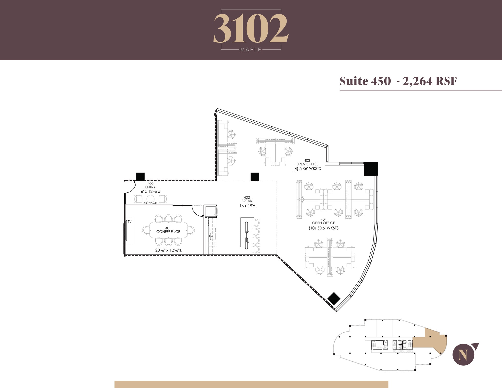 3102 Maple Ave, Dallas, TX for lease Floor Plan- Image 1 of 2