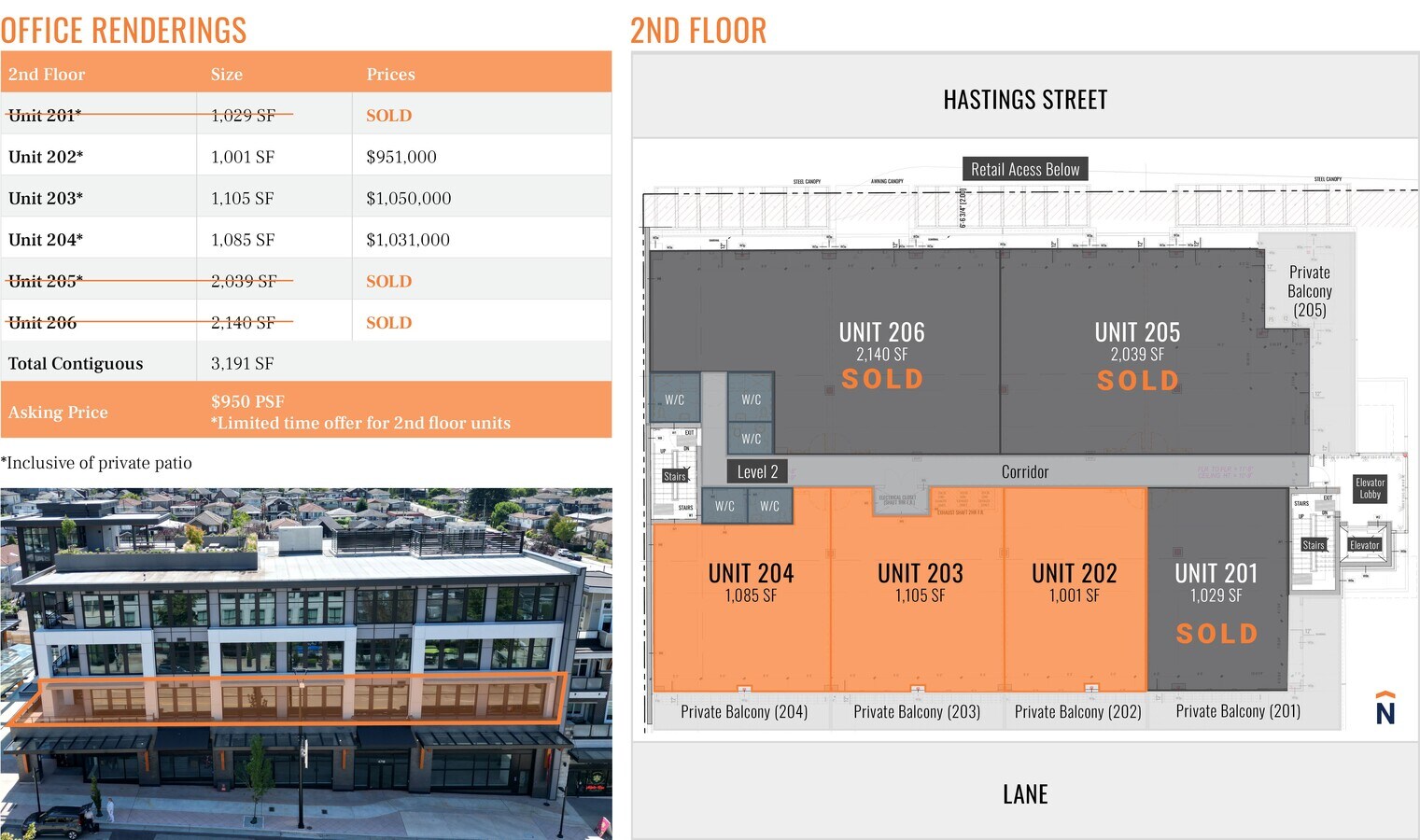 4756 Hastings St, Burnaby, BC V5C 0P4 - Unit 203 -  - Floor Plan - Image 1 of 1