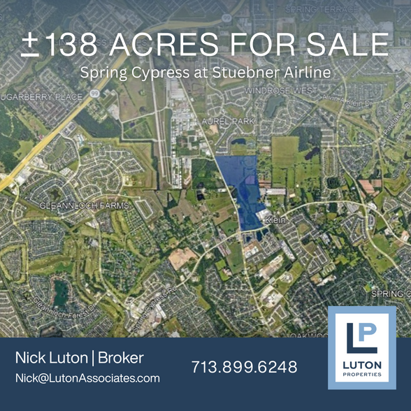 Spring Cypress Road, Spring, TX for sale - Aerial - Image 1 of 7
