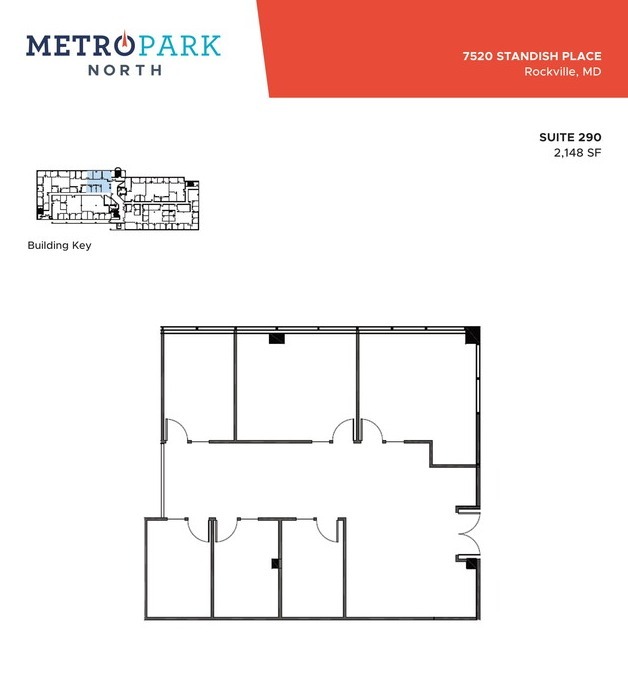 7529 Standish Pl, Rockville, MD for lease Floor Plan- Image 1 of 1