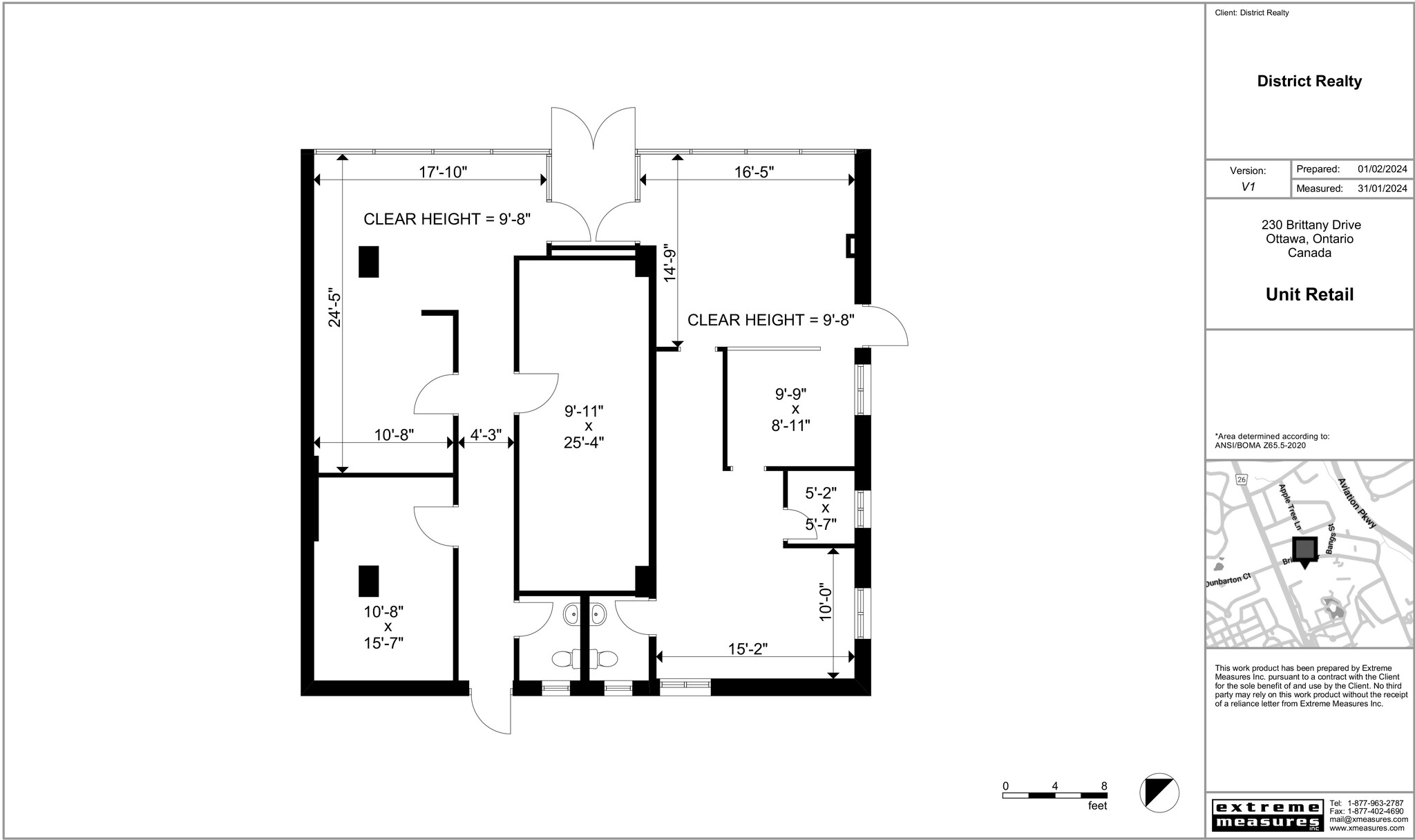 230-240 Brittany Dr, Ottawa, ON for lease Floor Plan- Image 1 of 4