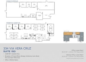 334 Via Vera Cruz, San Marcos, CA for lease Floor Plan- Image 1 of 1