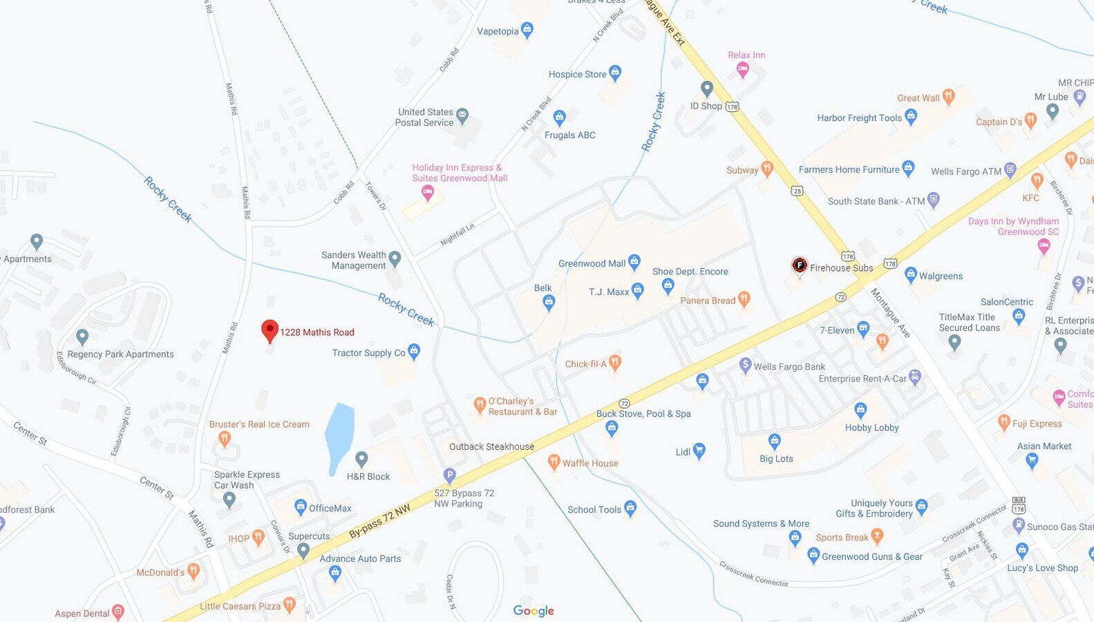 1228 Mathis Rd, Greenwood, SC 29649