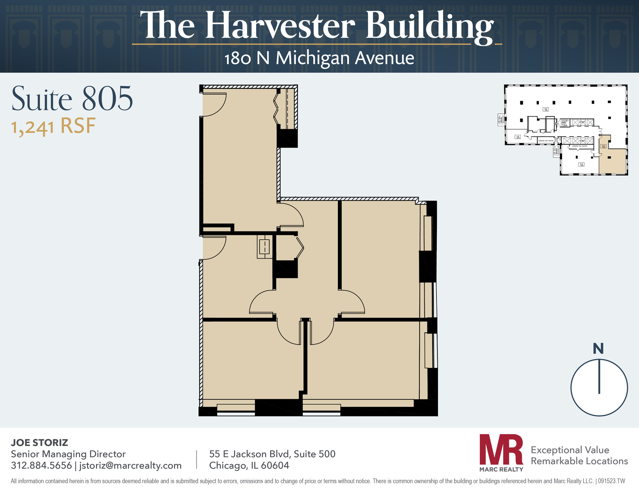 180 N Michigan Ave, Chicago, IL for lease Floor Plan- Image 1 of 7