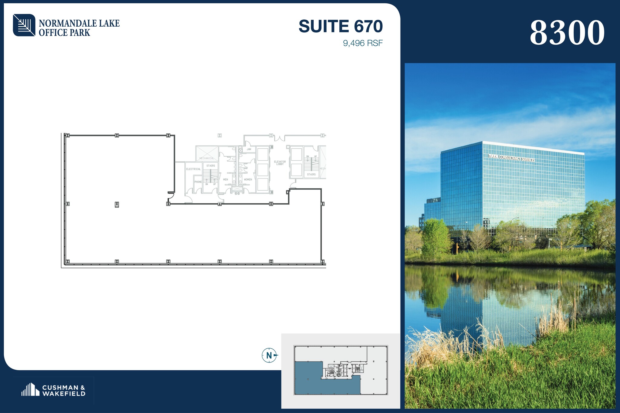 8000-8500 Normandale Lake Blvd, Bloomington, MN for lease Site Plan- Image 1 of 1