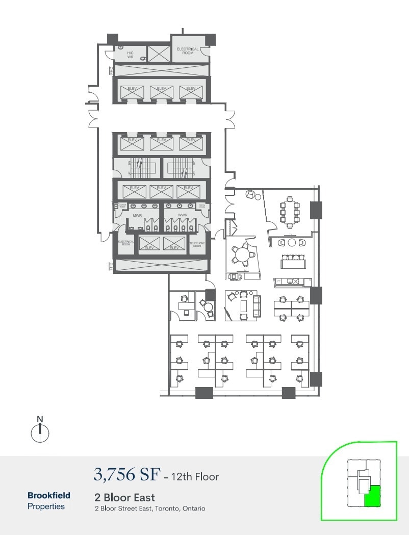2 Bloor St E, Toronto, ON for lease Floor Plan- Image 1 of 1