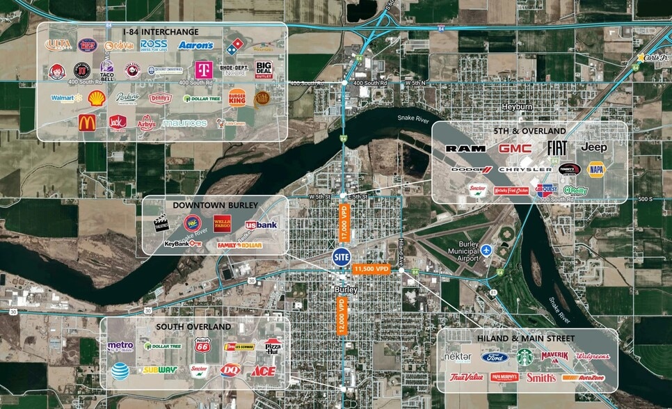 1054 Overland Ave, Burley, ID for sale - Aerial - Image 3 of 3