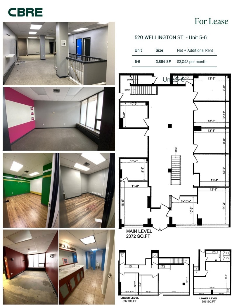 520 Wellington St, London, ON for lease Floor Plan- Image 1 of 1
