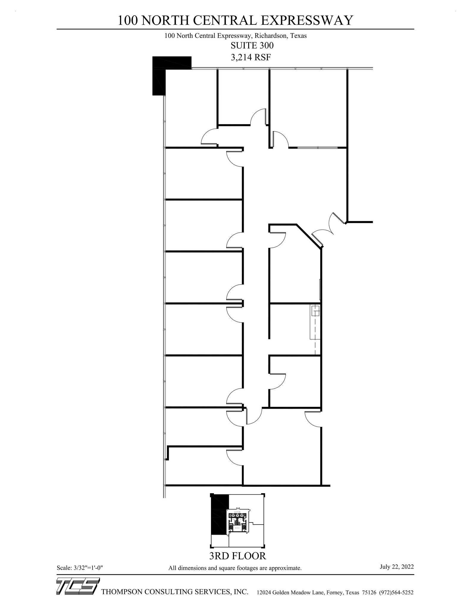 100 N Central Expy, Richardson, TX for lease Site Plan- Image 1 of 1