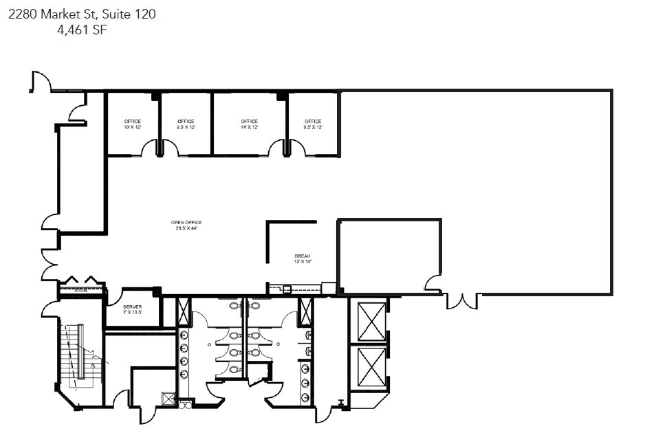 2280 Market St, Riverside, CA for lease Floor Plan- Image 1 of 1