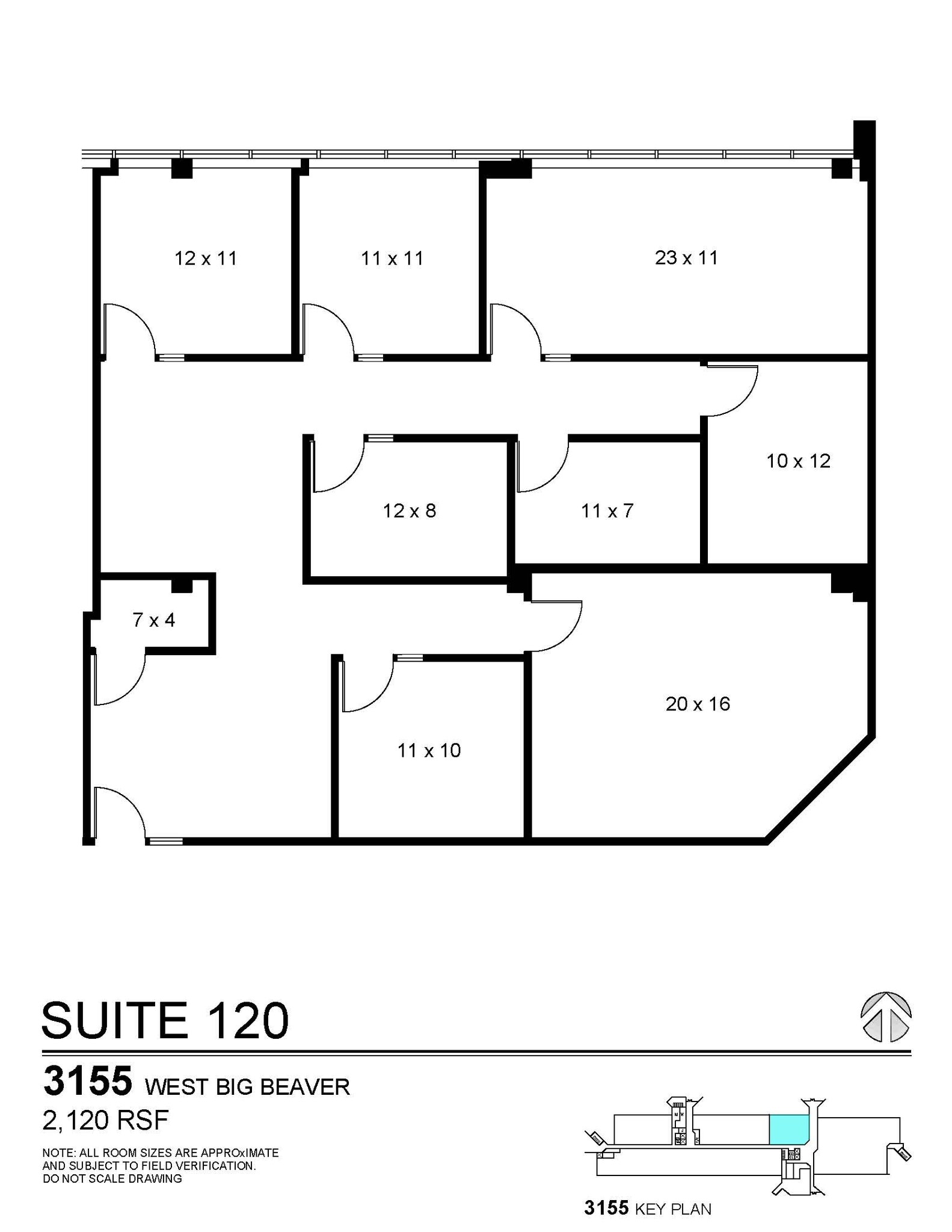 3155 W Big Beaver Rd, Troy, MI for lease Floor Plan- Image 1 of 1