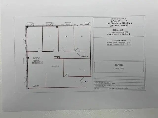 Office in Nice for lease - Floor Plan - Image 2 of 2